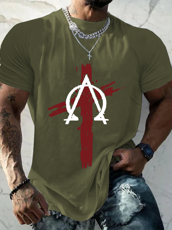 Classic Cotton Tee - Cross Crew Neck