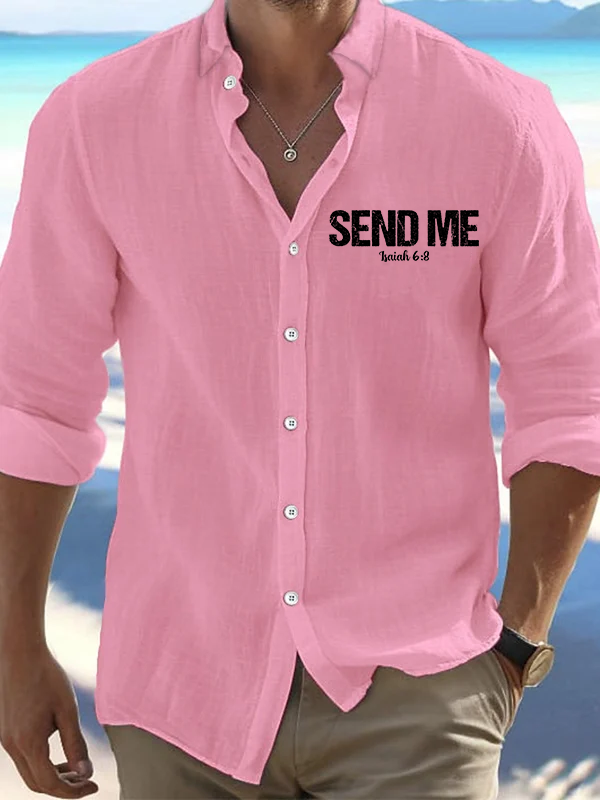 Men's Isaiah 6:8 - SEND ME Casual Shirt