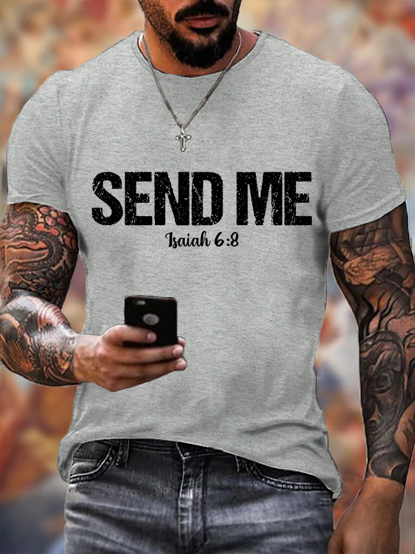 Classic Cotton Tee - Isaiah 6:8 - SEND ME