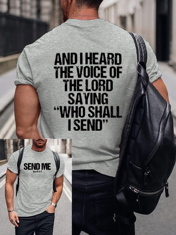 Classic Cotton Tee - Send Me Isaiah 6:8