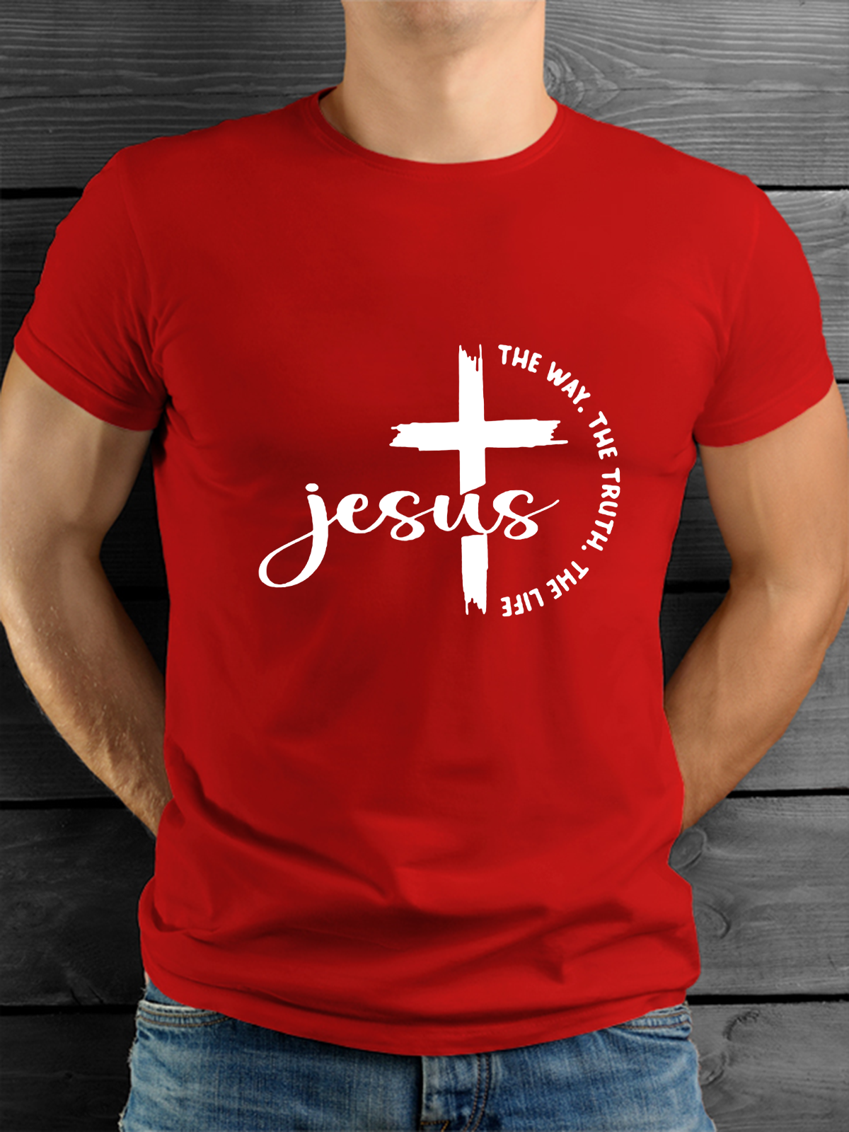 Classic Cotton Tee - Jesus The Way The Truth The Life