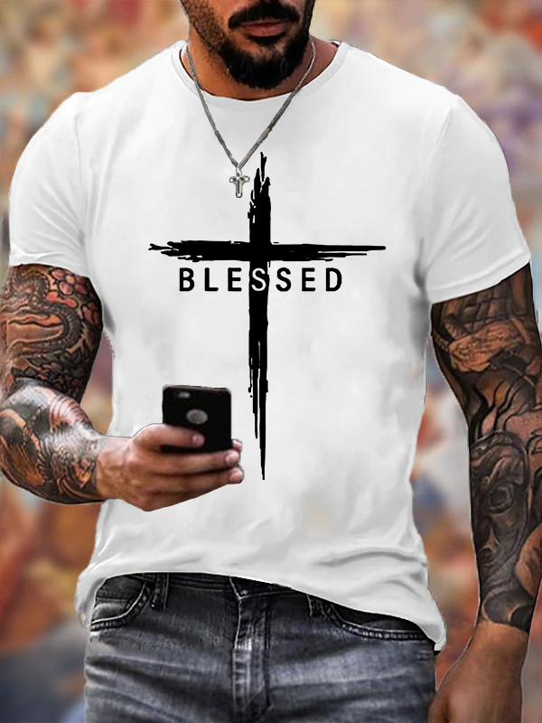 Classic Cotton Tee - Blessed Cross