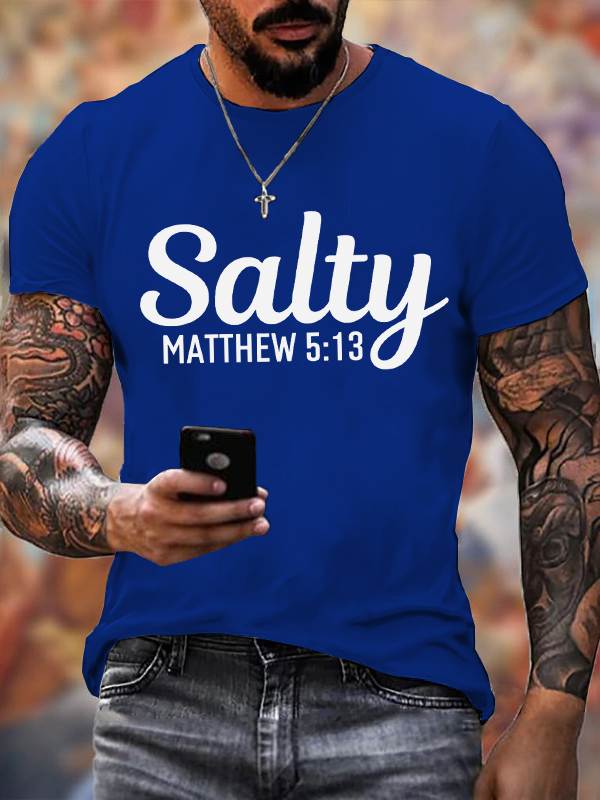 Classic Cotton Tee - Salty Matthew 5:13 T-shirt