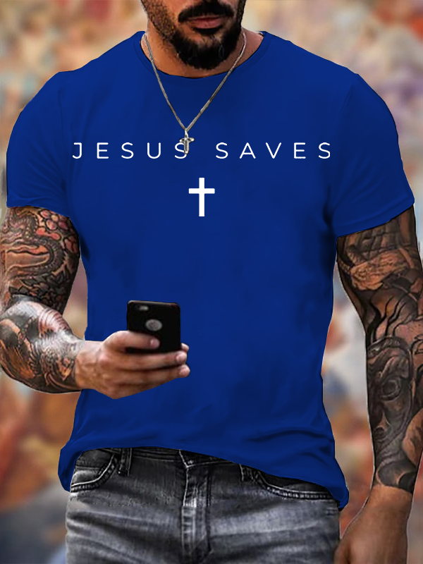 Classic Cotton Tee - Jesus Saves