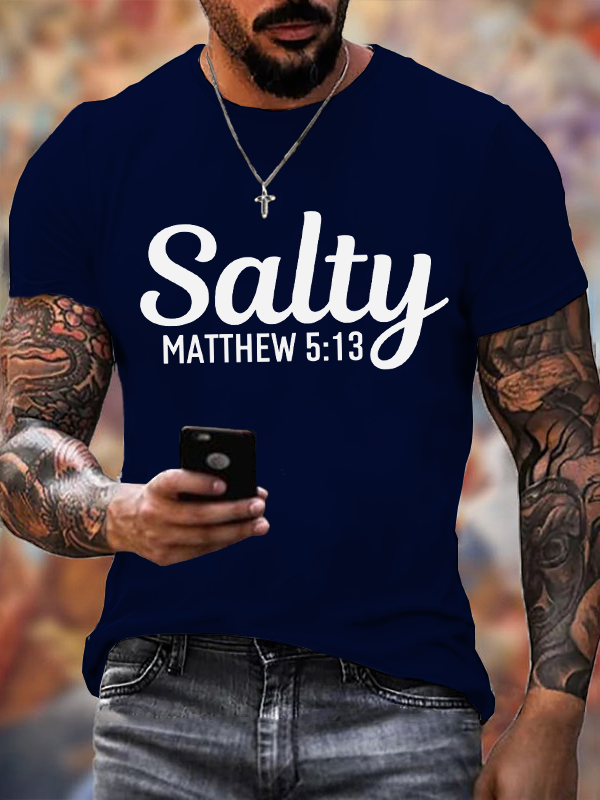 Classic Cotton Tee - Salty Matthew 5:13 T-shirt