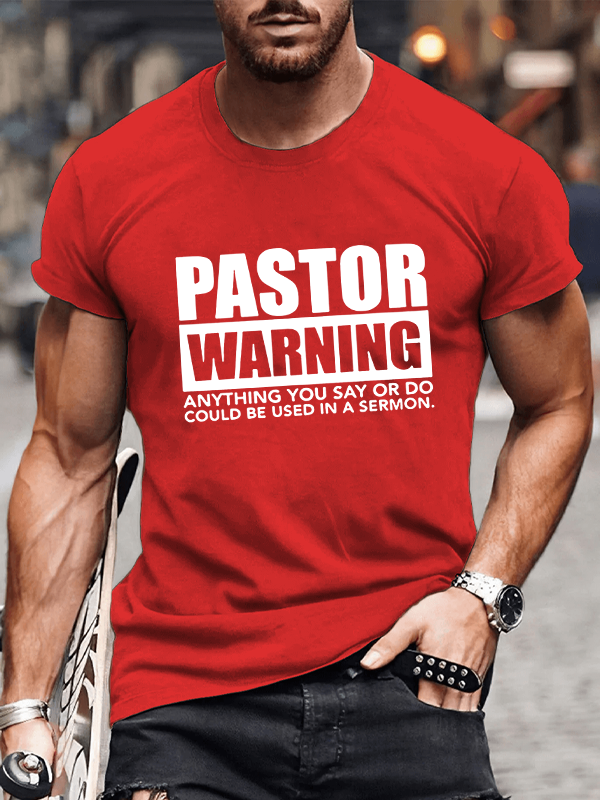 Classic Cotton Tee - Pastor Warning