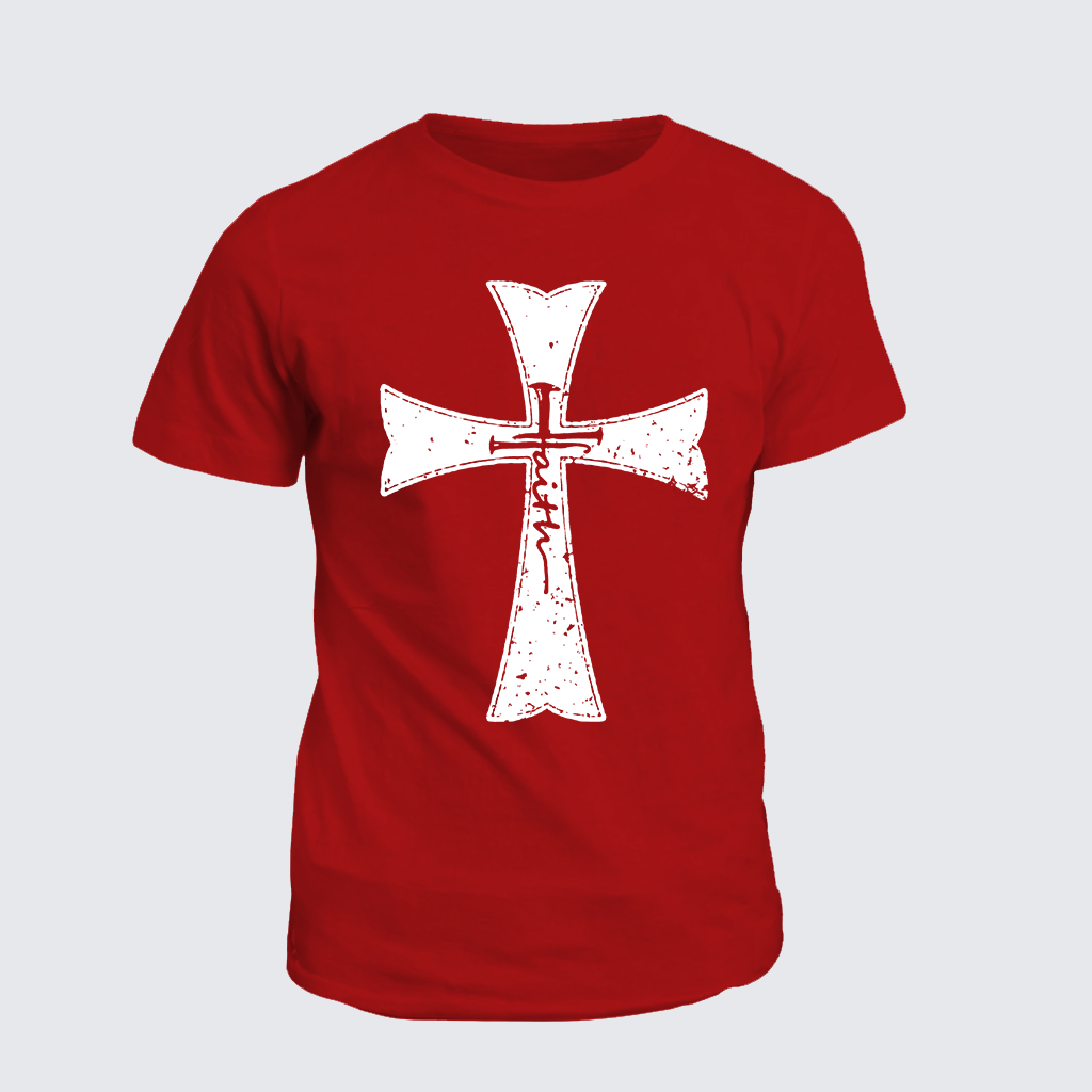 Classic Cotton Tee - Faith Cross