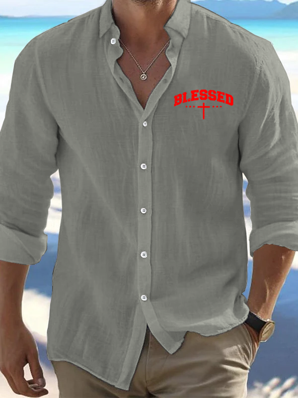 Blessed Cross Christian Resort Casual Shirt