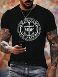 Classic Cotton Tee - Anchored In faith , Man Of Faith