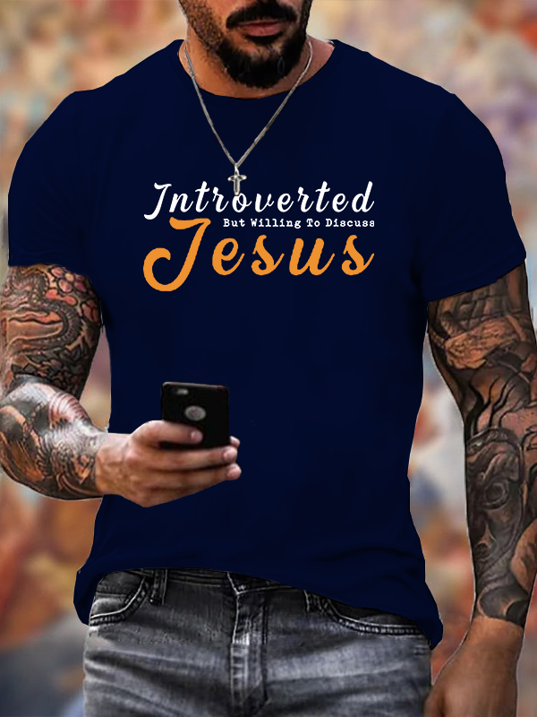 Classic Cotton Tee - Willing to Discuss Jesus