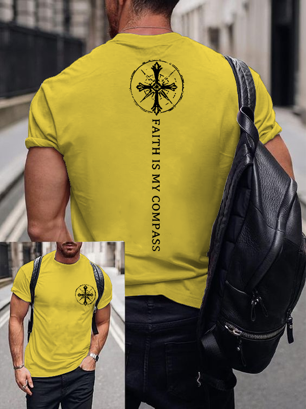Classic Cotton Tee - Faith Is My Compass