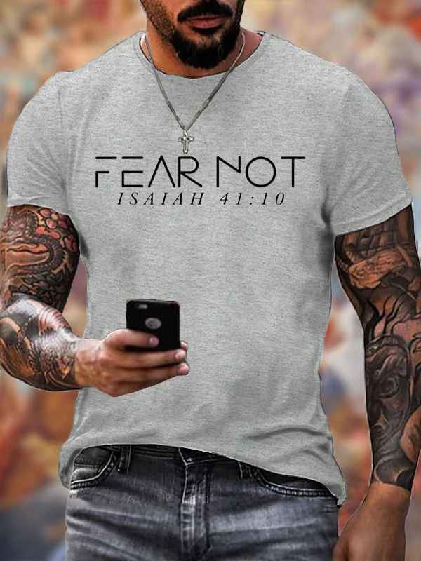 Classic Cotton Tee - Fear Not Isaiah 41:10