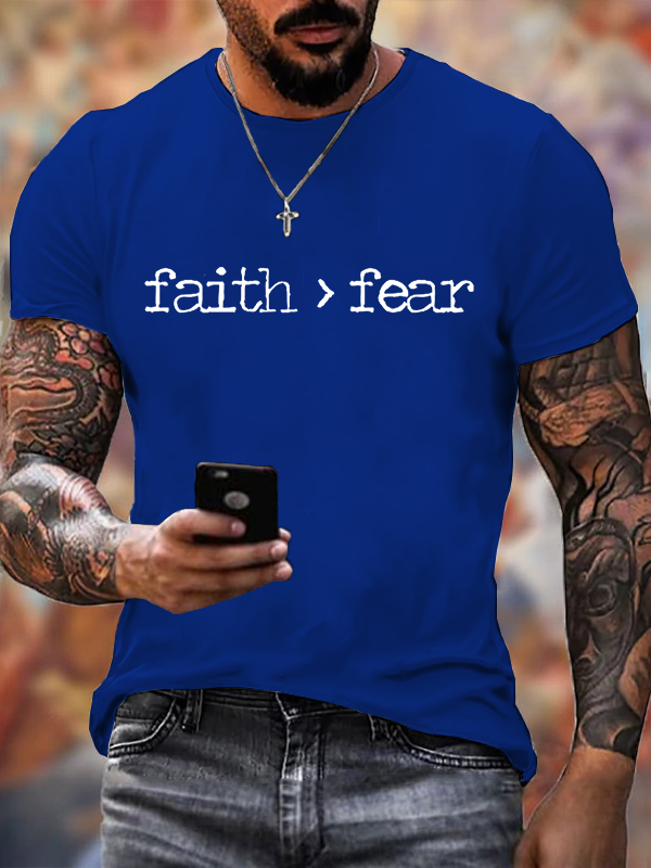 Classic Cotton Tee - Men's Faith Over Fear