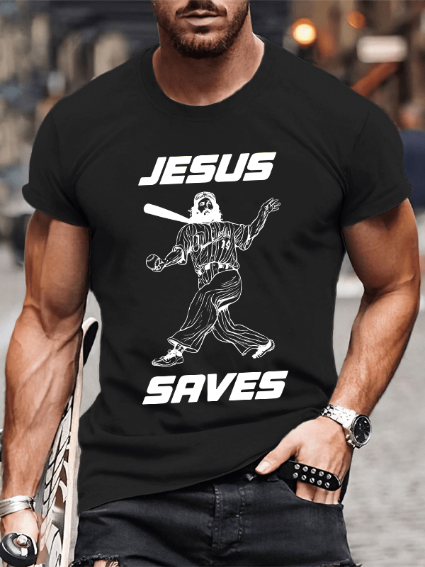 Classic Cotton Tee - Jesus Saves