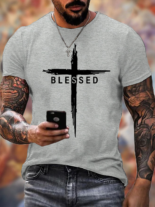Classic Cotton Tee - Blessed Cross