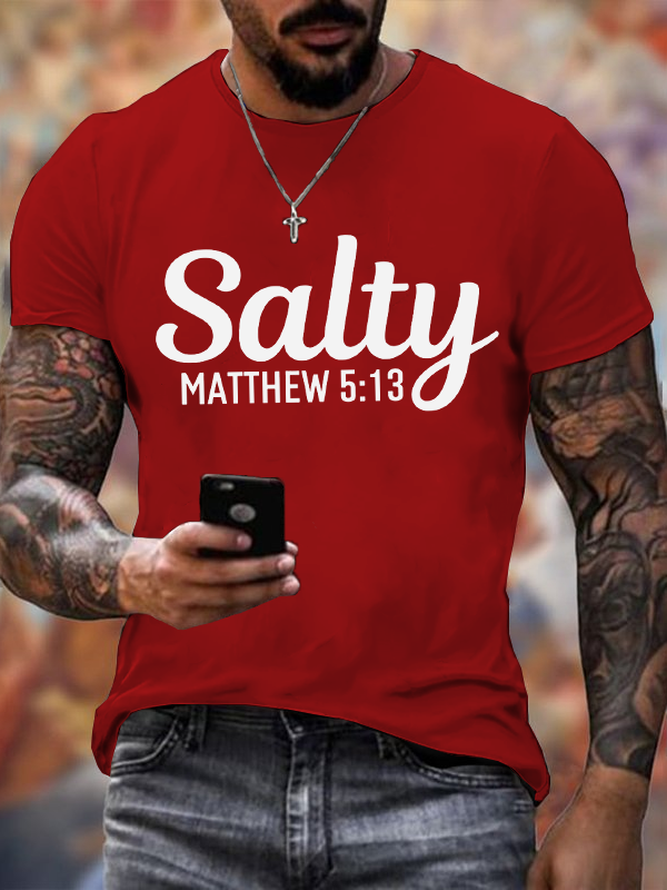 Classic Cotton Tee - Salty Matthew 5:13 T-shirt