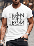 Classic Cotton Tee - Iron Sharpens Iron Brothers in Christ Men's s