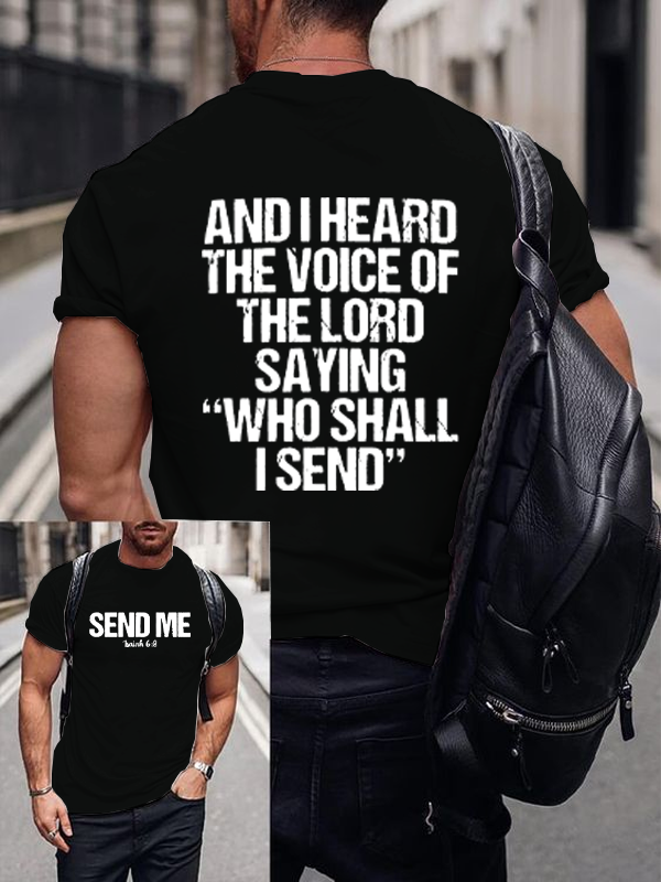 Classic Cotton Tee - Send Me Isaiah 6:8