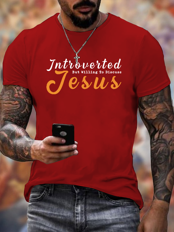 Classic Cotton Tee - Willing to Discuss Jesus