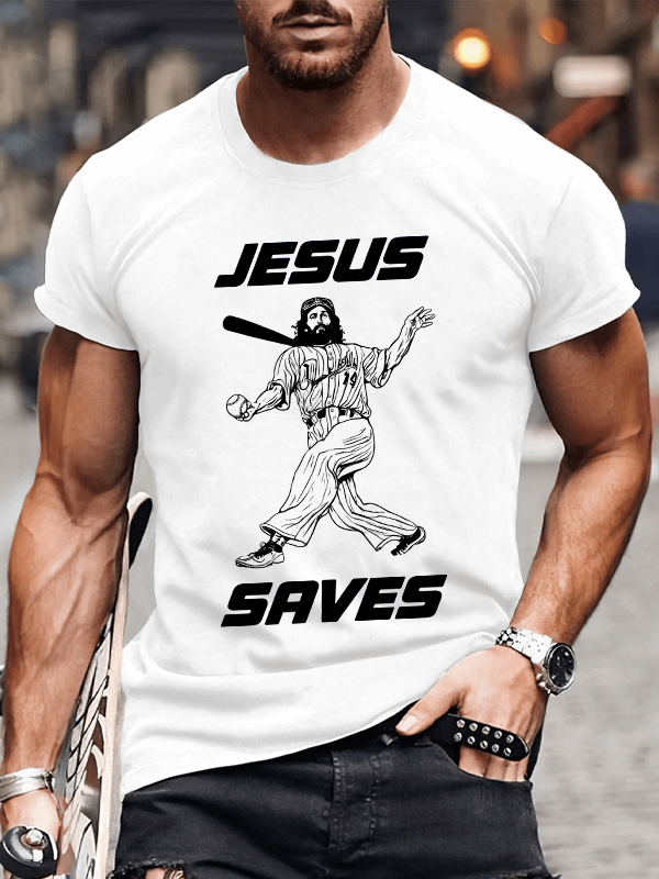 Classic Cotton Tee - Jesus Saves