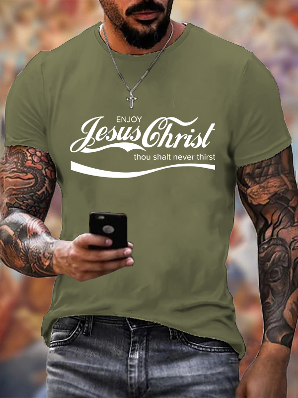 Classic Cotton Tee - Enjoy Jesus Christ Tee