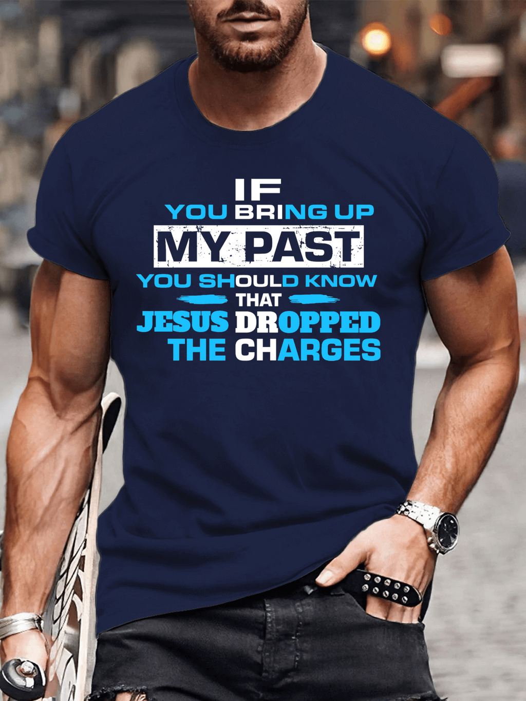 Classic Cotton Tee - If You Bring My Past You Should Know Men's T-shirt