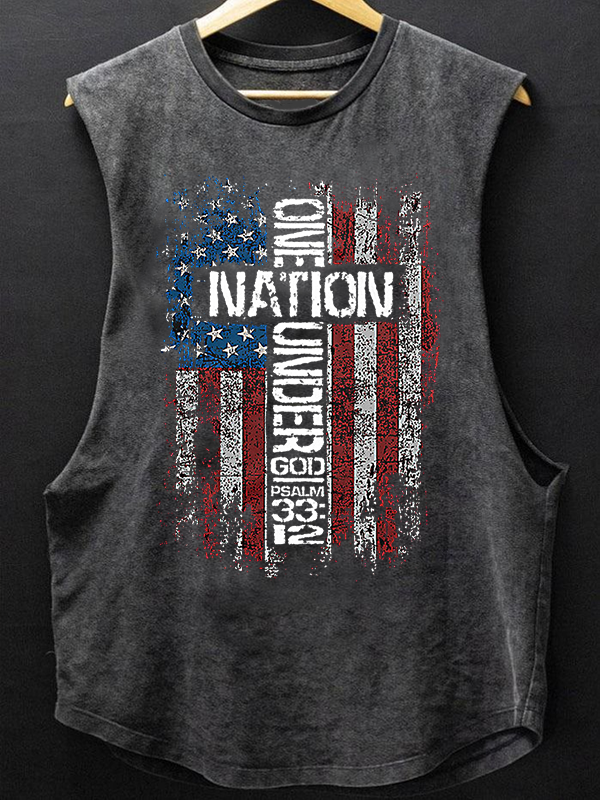 One Nation Under God Christian Washed Tank