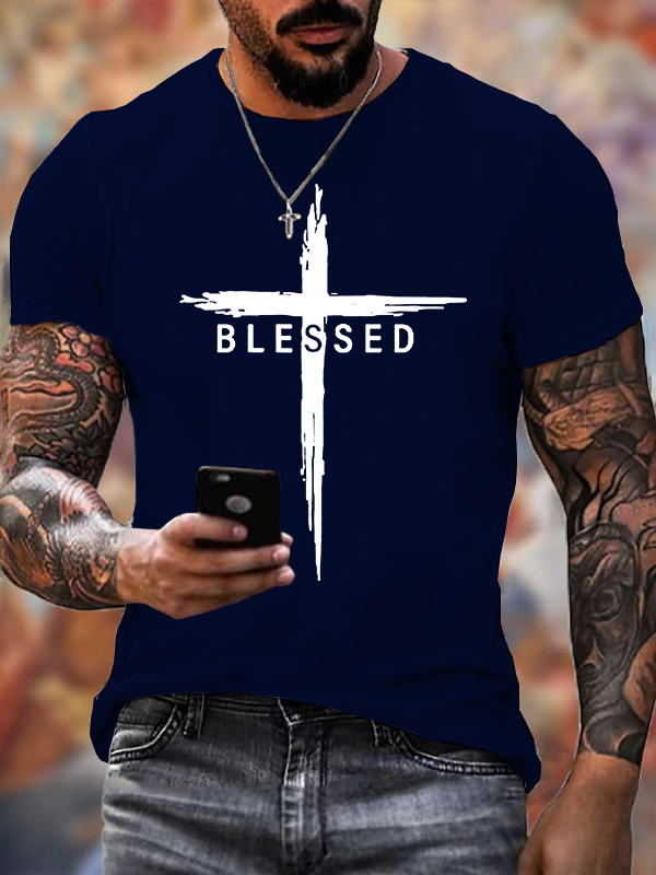 Classic Cotton Tee - Blessed Cross