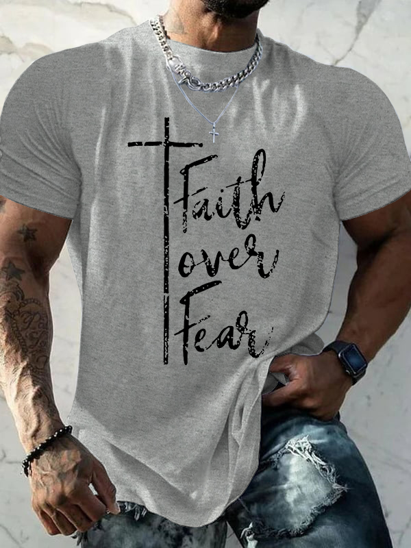 Classic Cotton Tee - Faith Over Fear